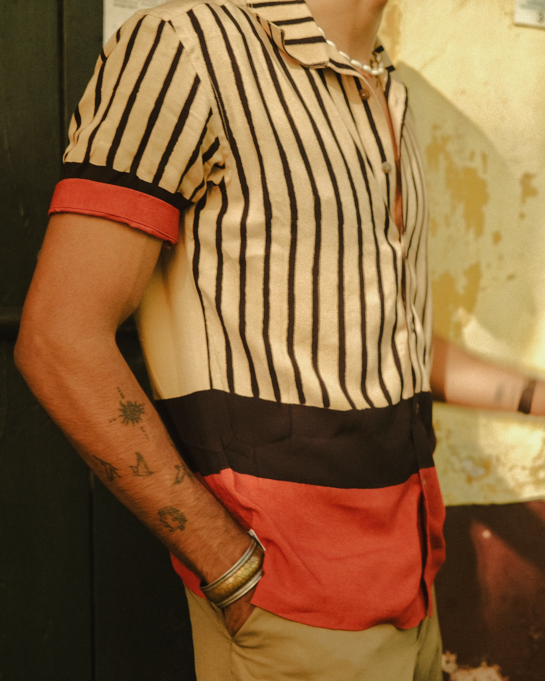 Red and Black Patta Shirt V2