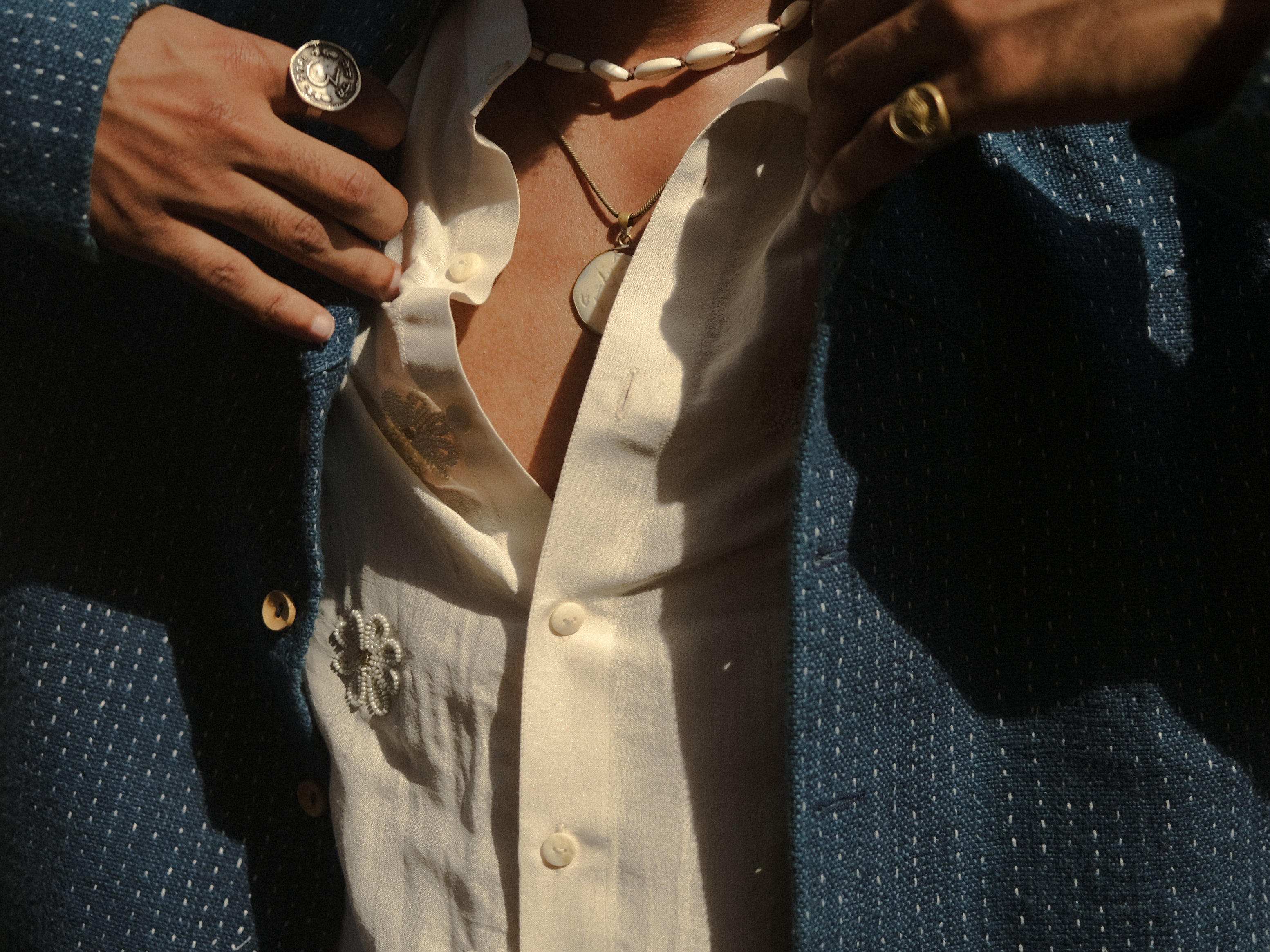 Kora Bead-work Shimmer Shirt