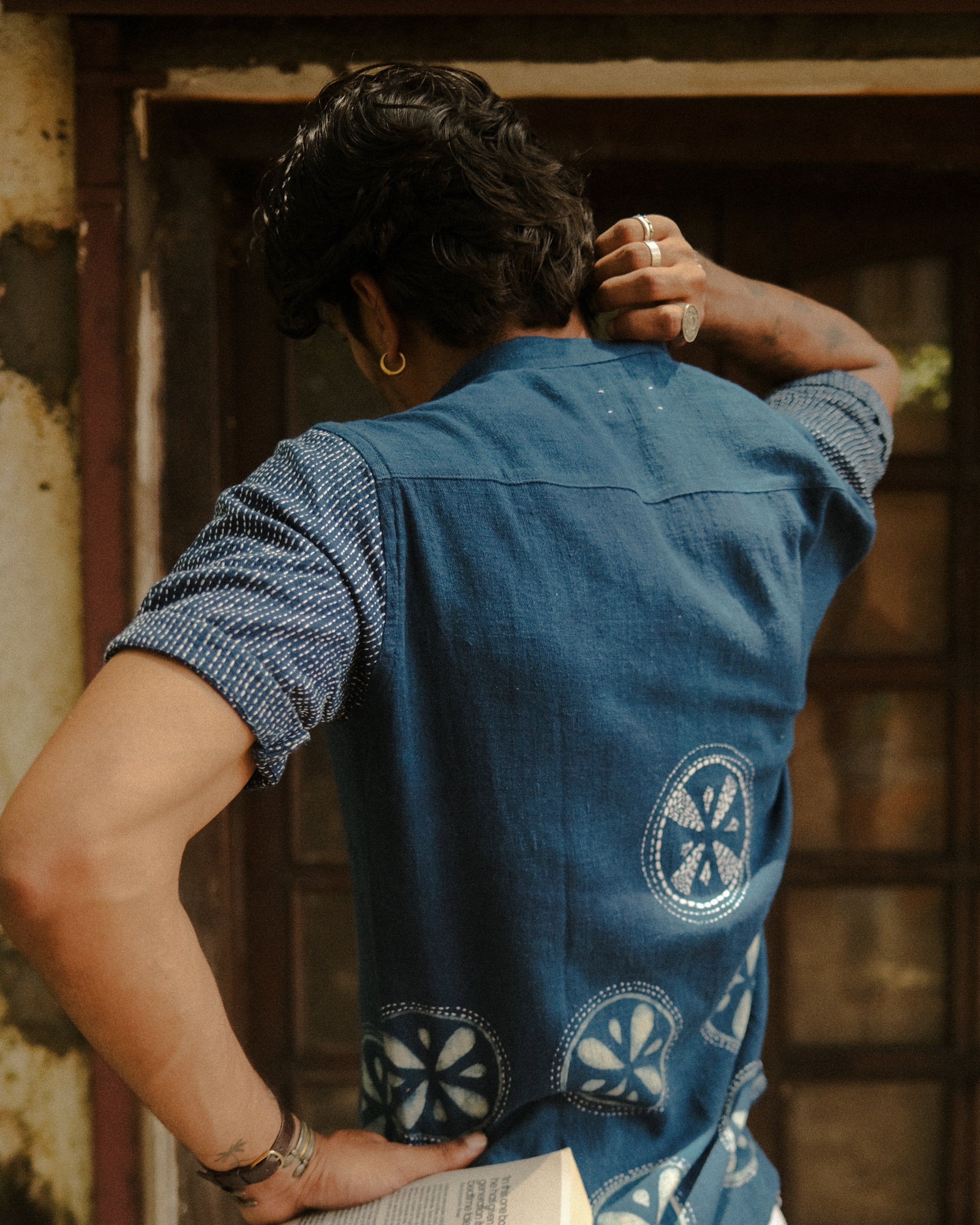 Sailor's Wheel Indigo Shirt