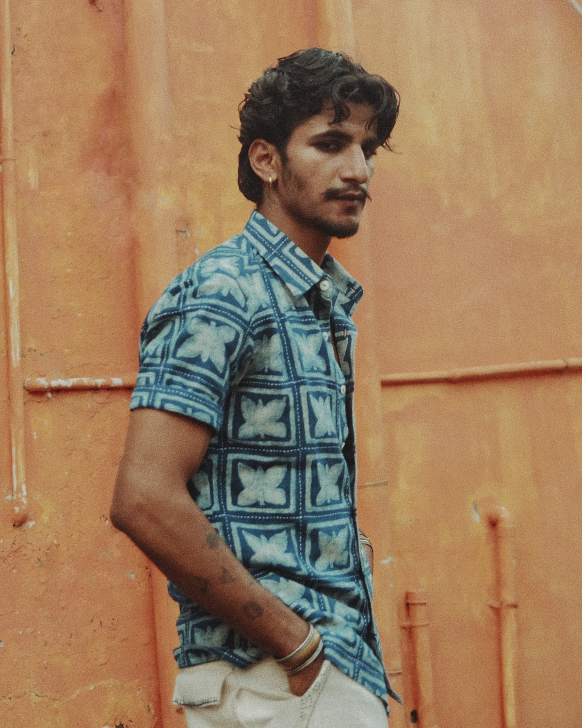 Butterfly Kantha Shirt