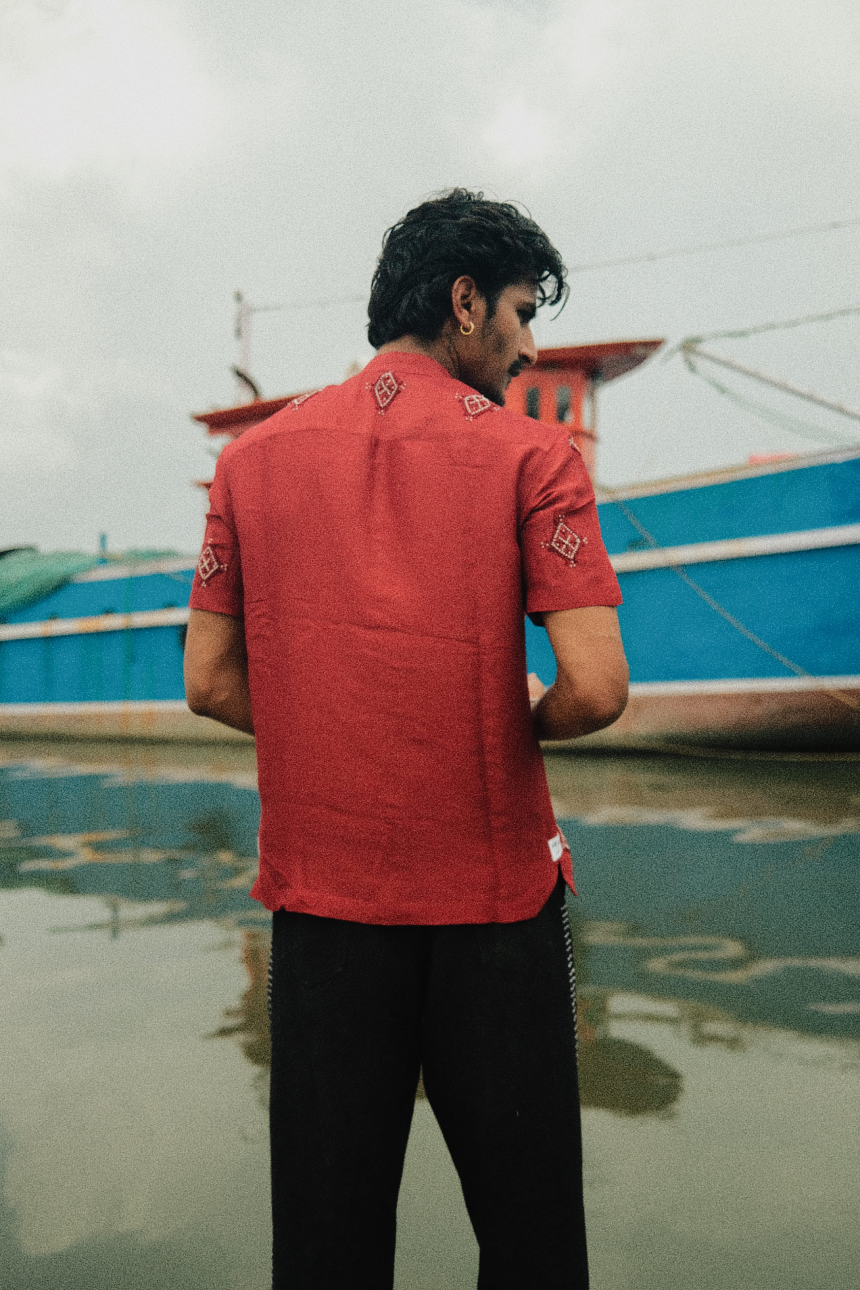 Bead-work Shimmer Shirt