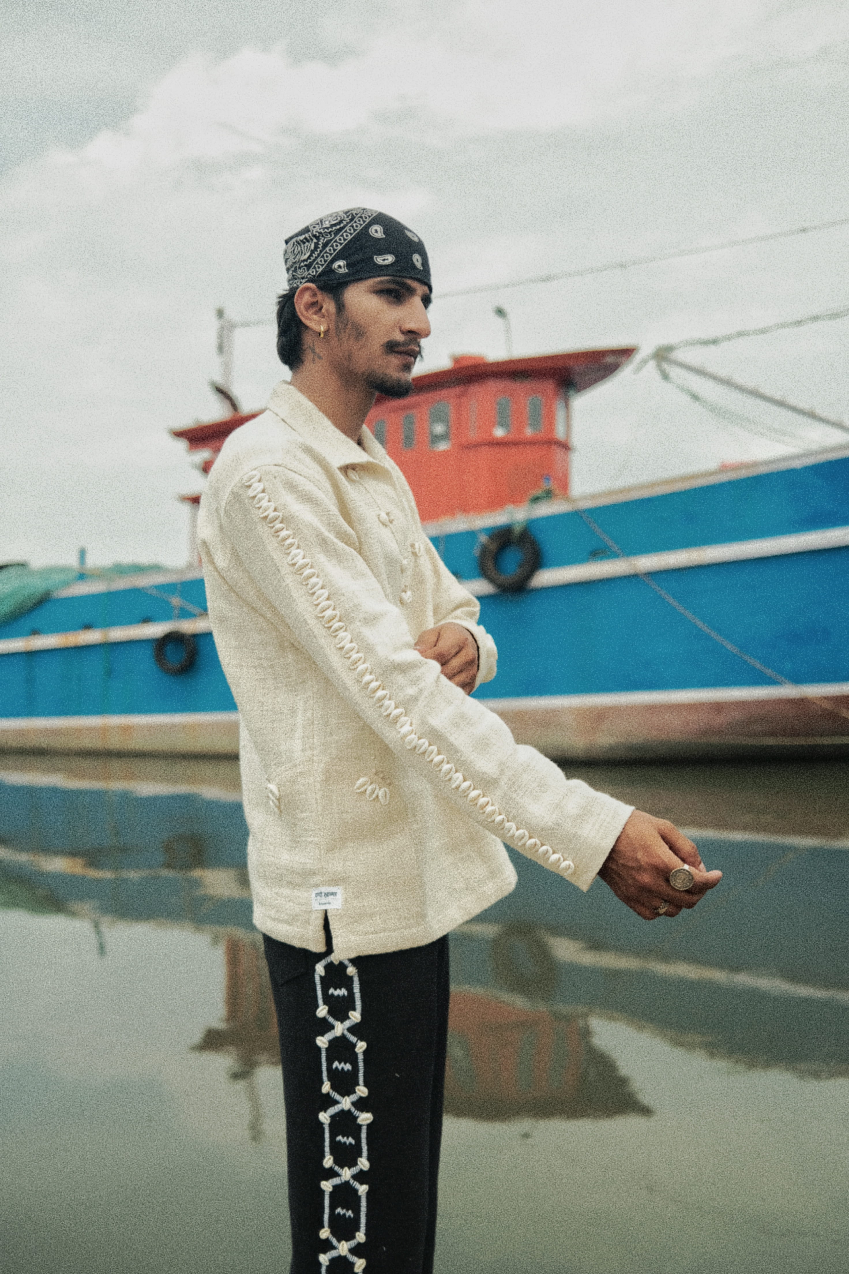 Kala Cotton Cowrie (shells) Kurta