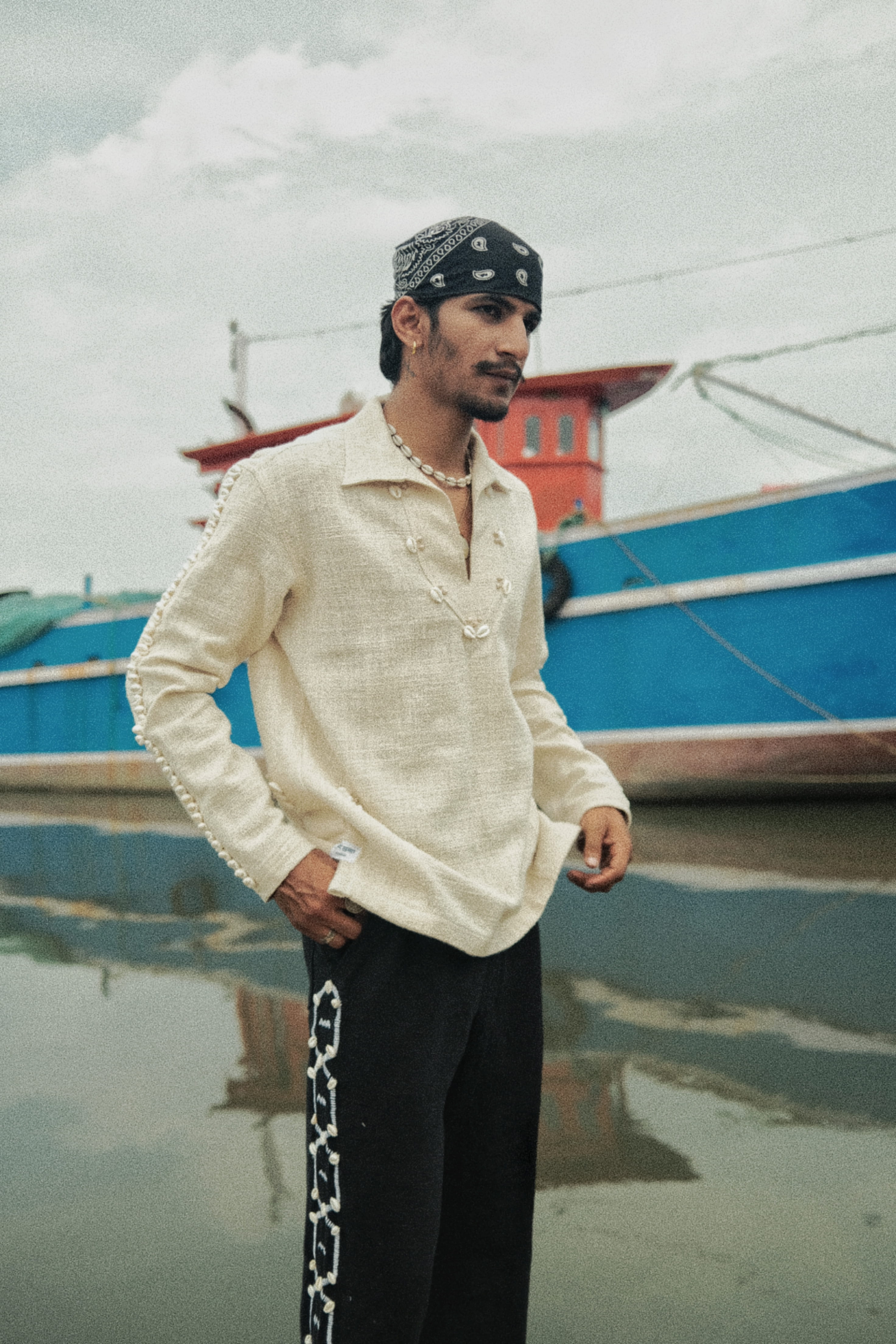 Kala Cotton Cowrie (shells) Kurta