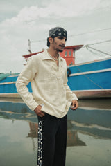 Kala Cotton Cowrie (shells) Kurta image 3