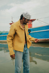 Mustard Kantha Jacket image 3