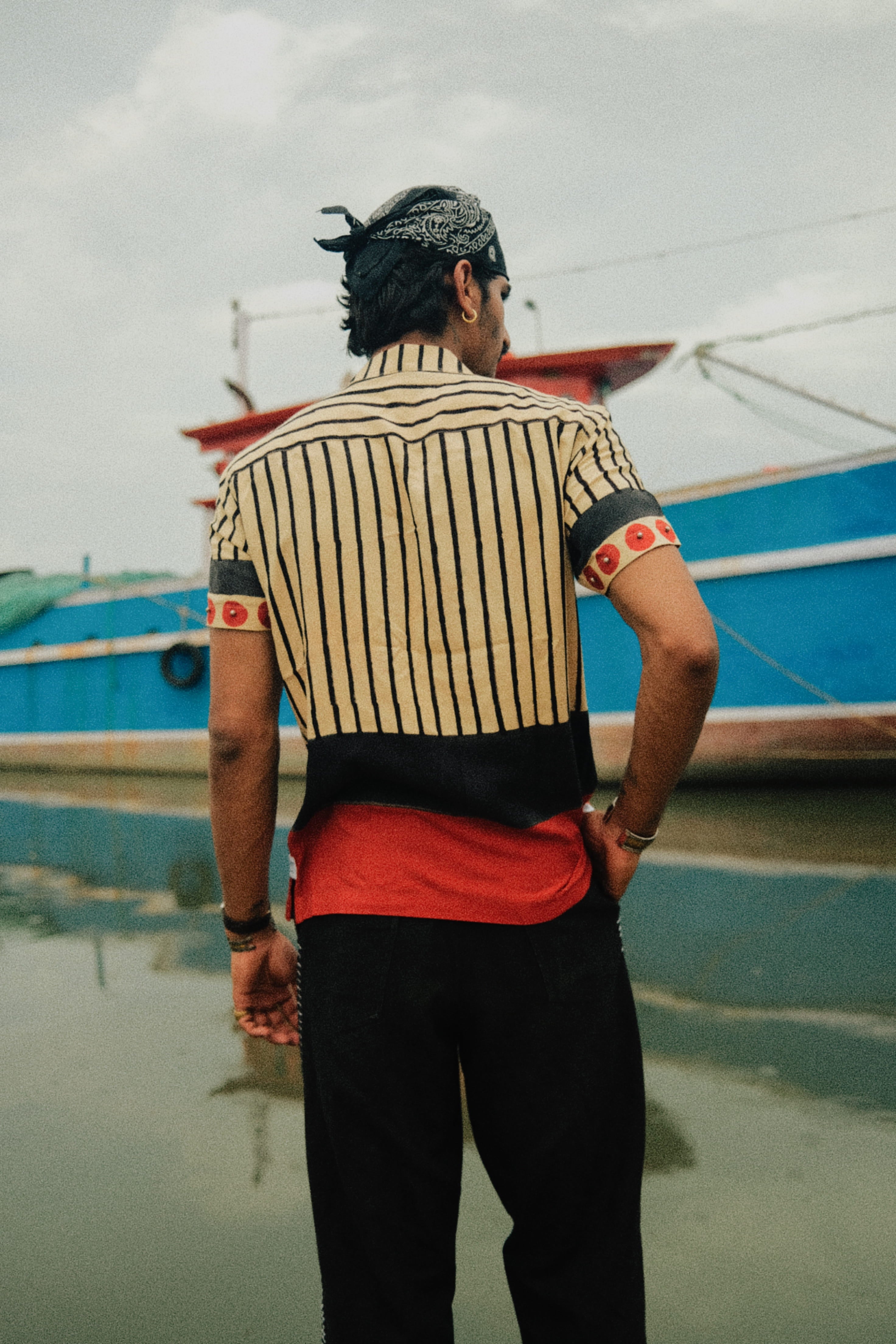 Red and Black Patta Shirt